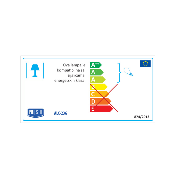 Armatura za LED cevi 2 x 36W