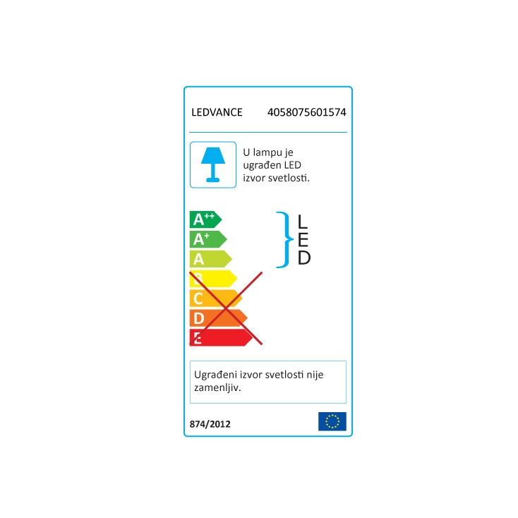 LED nadgradna lampa 60cm 18W LEDVANCE