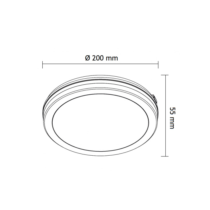 LED plafonjera 15W, promenljiva boja svetla