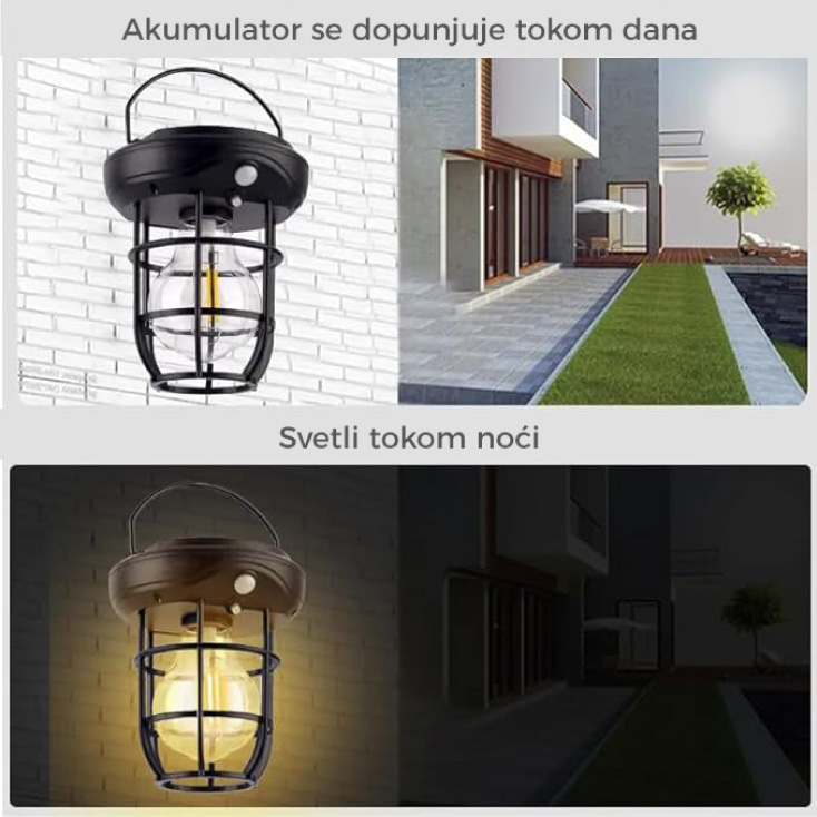 Solarna lampa sa senzorom pokreta