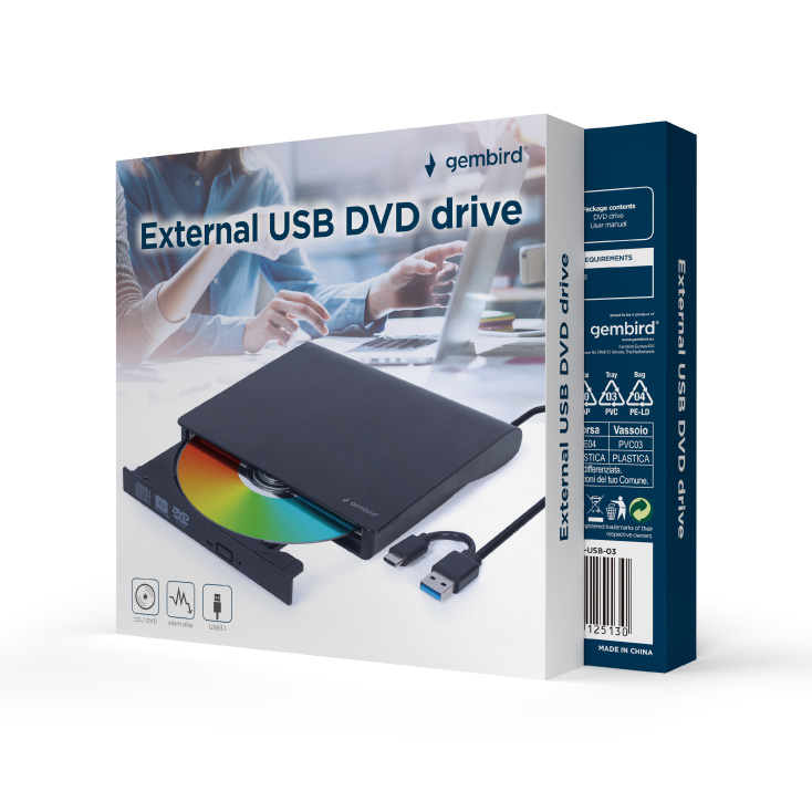 Eksterni USB CD i DVD čitač-rezač