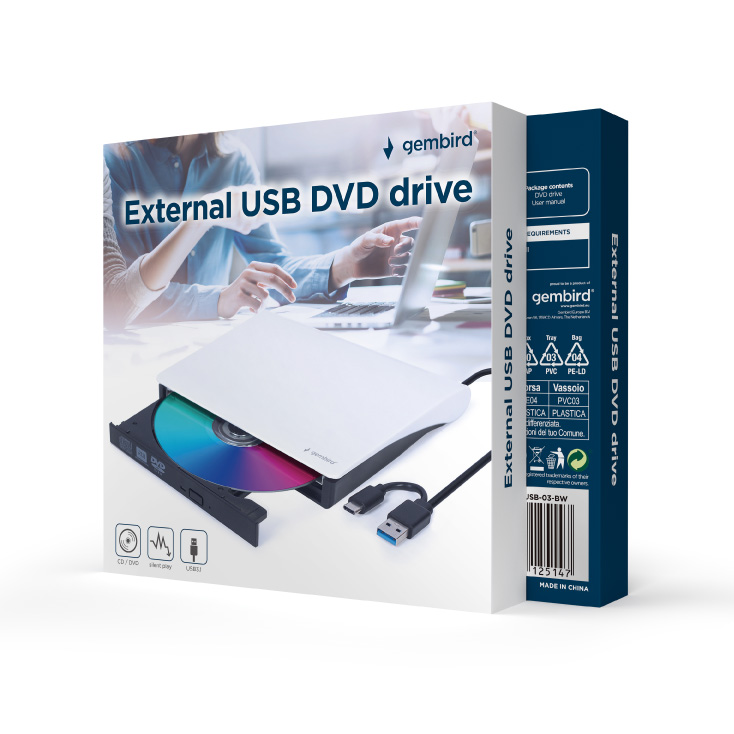 Eksterni USB CD i DVD čitač-rezač