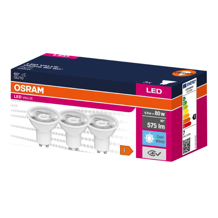 LED sijalica hladno bela 6.9W OSRAM - 3 kom.