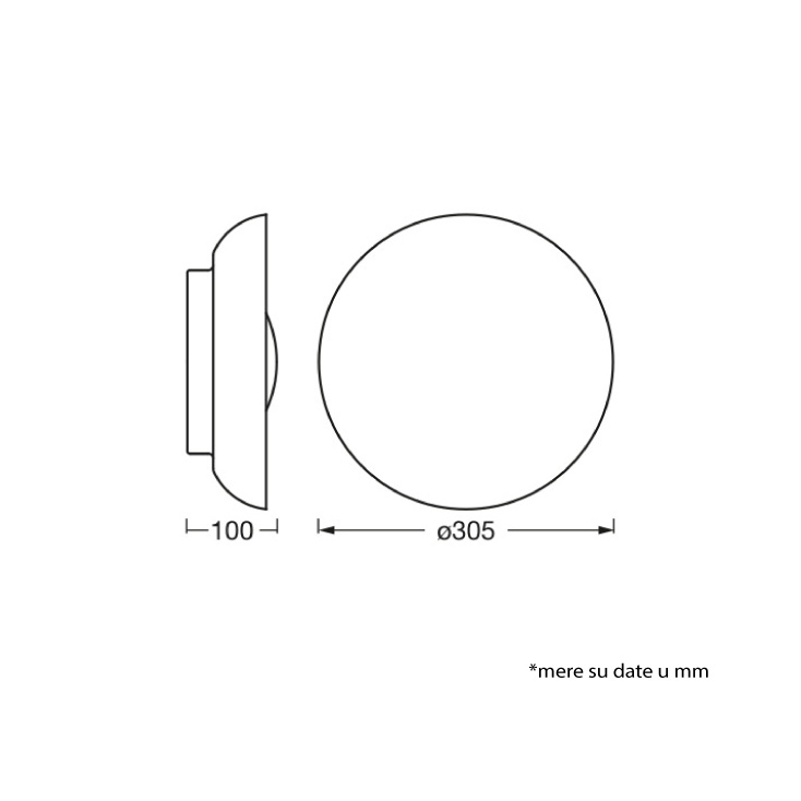 LEDVANCE plafonjera 2xE27