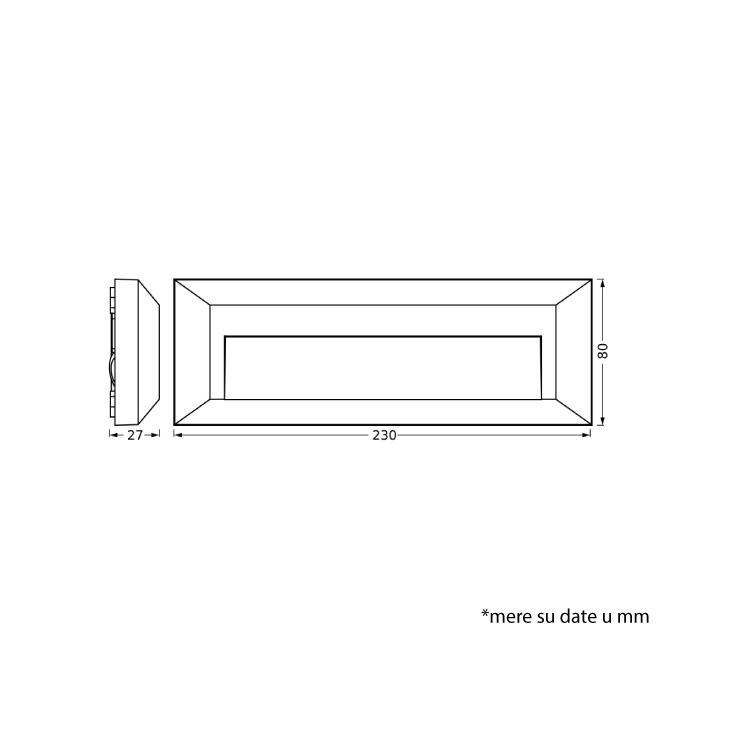 LEDVANCE zidna LED lampa 1.9W