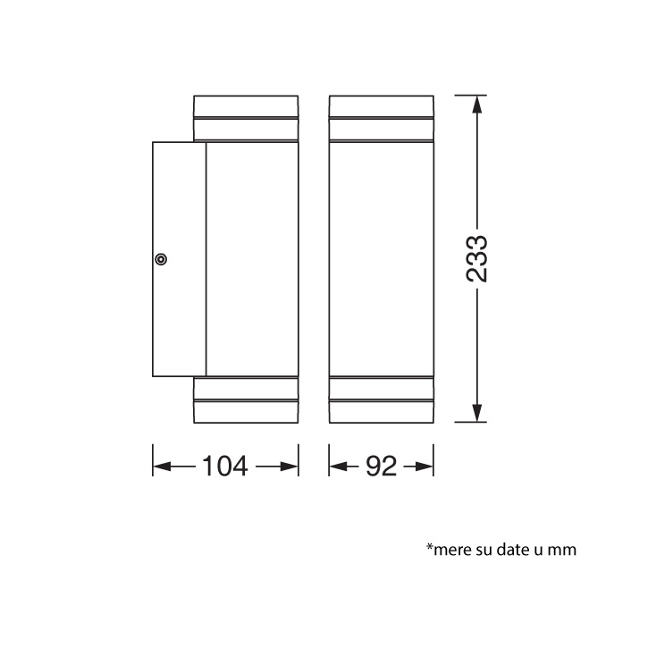 LEDVANCE zidna lampa 1xGU10