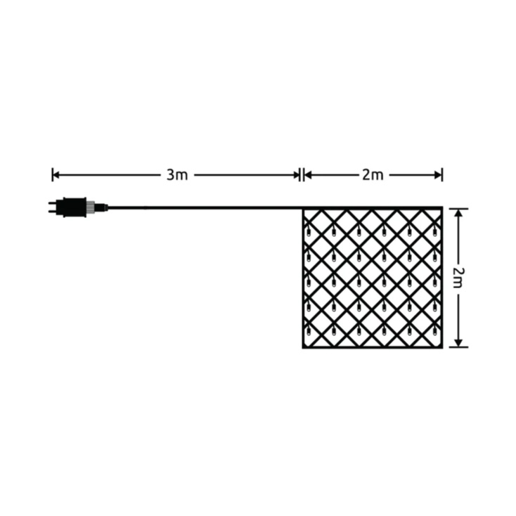 LED mreža 2x2m