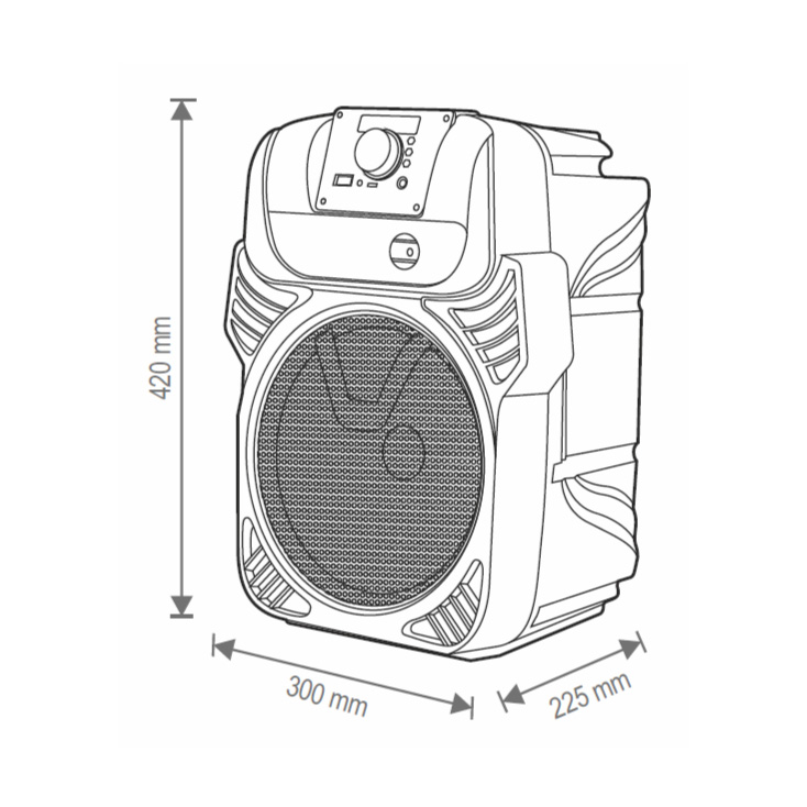 Prenosna zvučna kutija sa Bluetooth konekcijom 25W