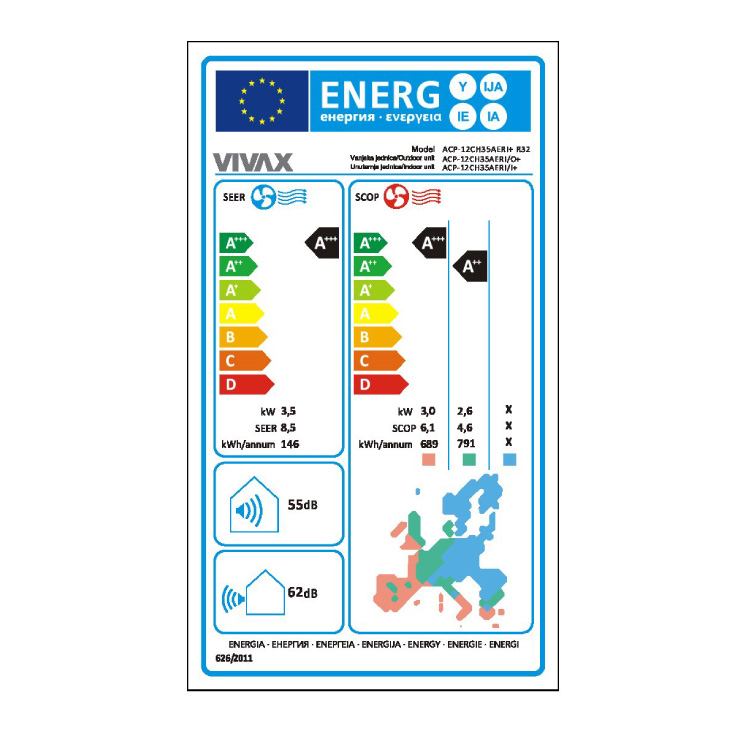 Inverter klima uređaj VIVAX 12CH35AERI+