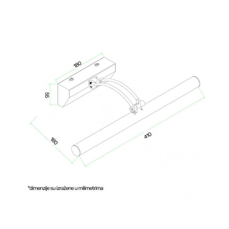 Zidna LED lampa 5W