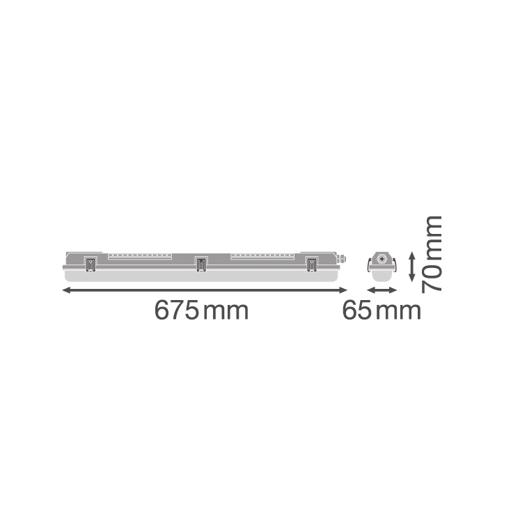 LEDVANCE armatura za LED cev 60cm