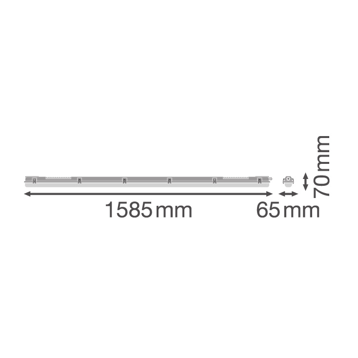 LEDVANCE armatura za LED cev 150cm