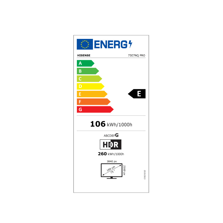 Hisense smart 4K TV 75"