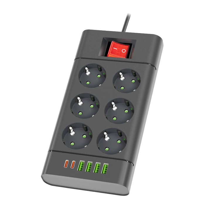 Razvodnik sa 6 mesta 2m 1.5mm2+pr. 4xUSB+2xtip C slika 3