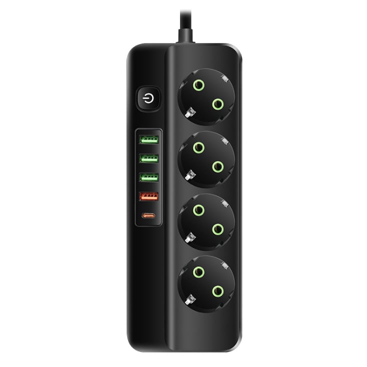 Razvodnik sa 4 mesta 2m 1.5mm2+pr. 4xUSB+tip C slika 3