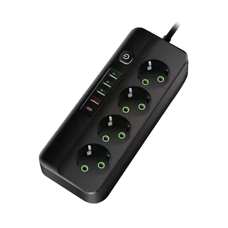 Razvodnik sa 4 mesta 2m 1.5mm2+pr. 4xUSB+tip C slika 4