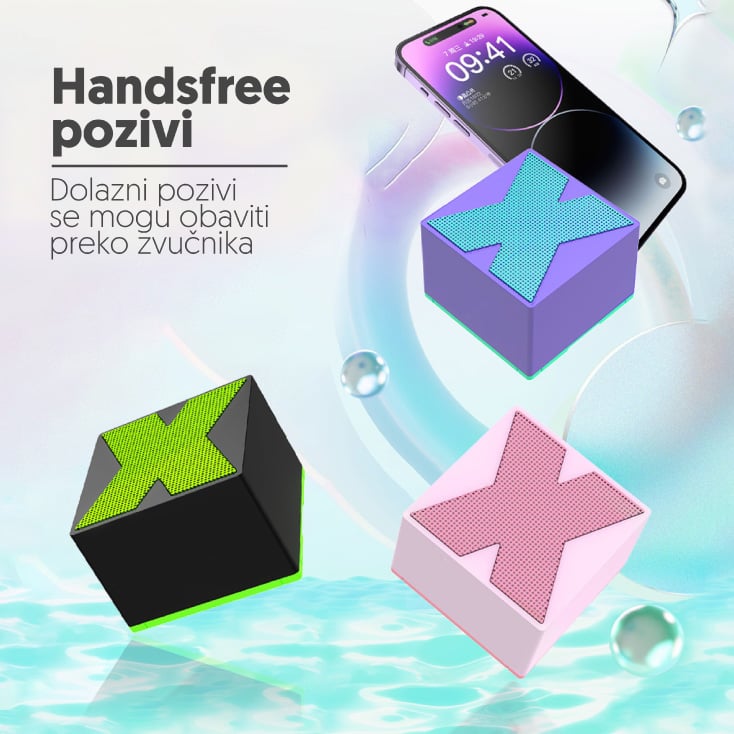 Mini BT zvučnik roze 5W slika 3